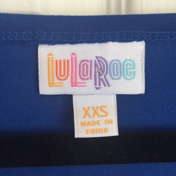 LuLaRoe NWT Royal Blue Nicole Dress Size XXS - Picture 2 of 3